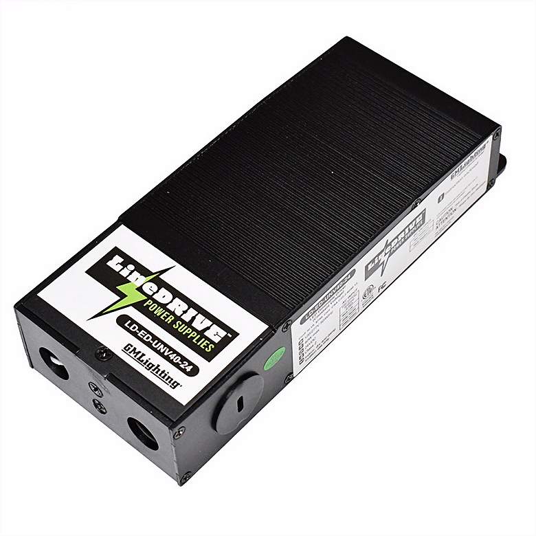 Image 1 LineDRIVE 6.97" Wide 40W 24VDC LED Dimmable Power Supply