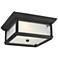 Feiss McHenry 13"W Textured Black LED Outdoor Ceiling Light