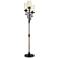 Granada Rustic Black and Faux Wood Dimmable 3-Light Tree Floor Lamp