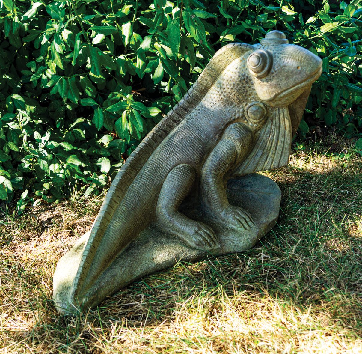 Sun-Kissed Iguana 23" Wide Relic Sargasso Outdoor Statue