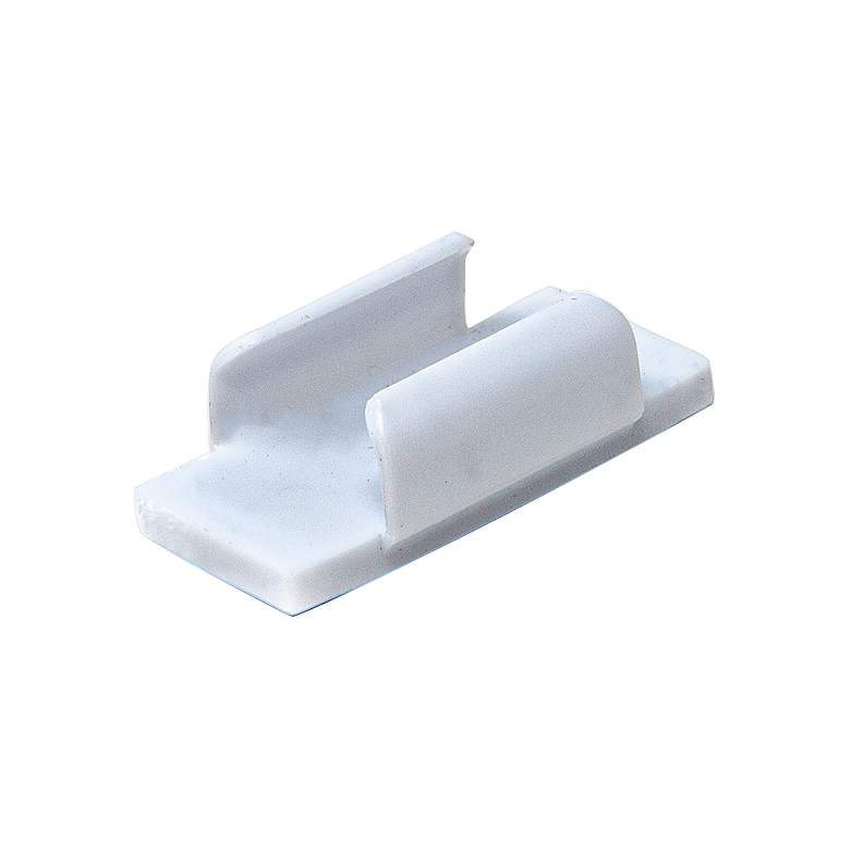 Image 1 White Polycarbonate Magnetic Snap-In Brackets Set of 2
