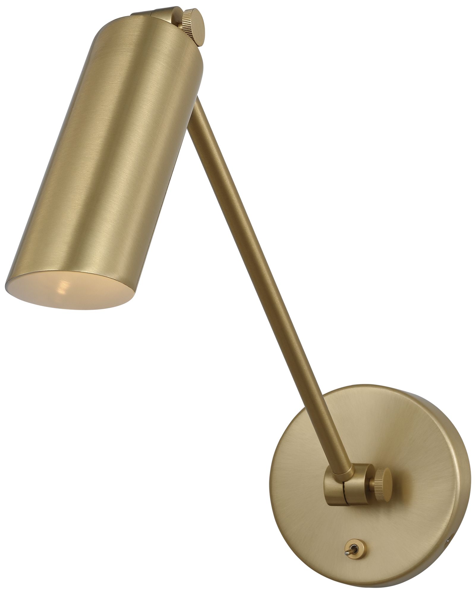 Murray Feiss Visual Comfort Studio Frasar Medium 1 Arm Sconce B10 4.75" Satin Brass