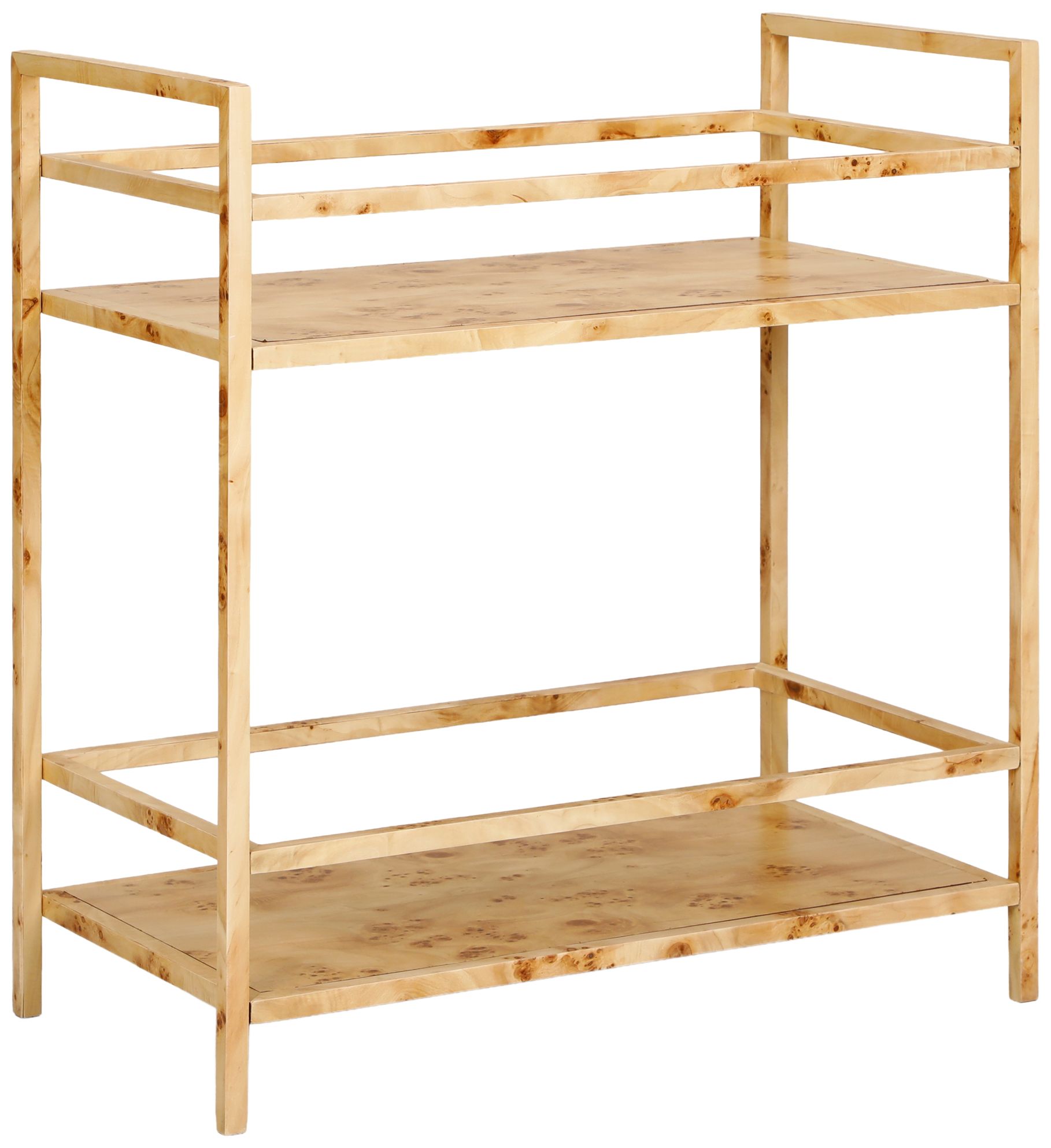 Destin Burl Designer Bar Cart
