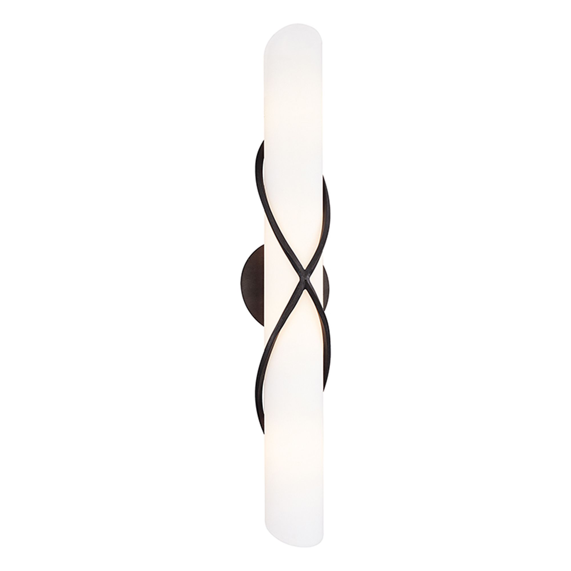 Roxbury Graphite 26" Wide Matte Opal Glass Bath Light