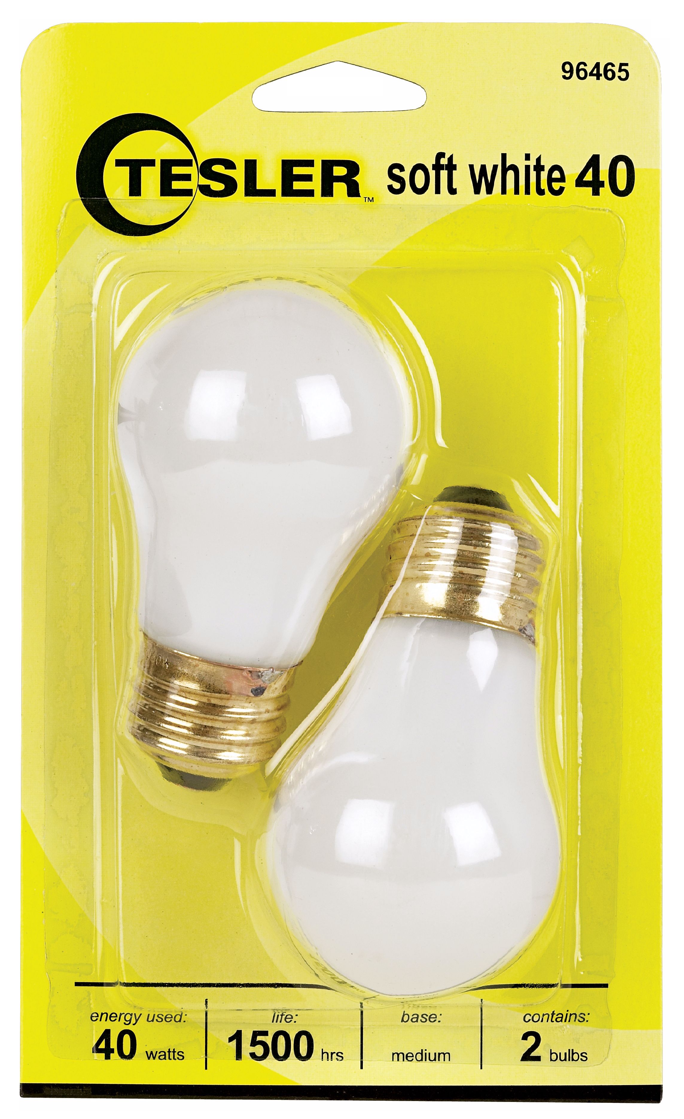 Tesler 40 Watt 2-Pack Soft White Ceiling Fan Light Bulbs