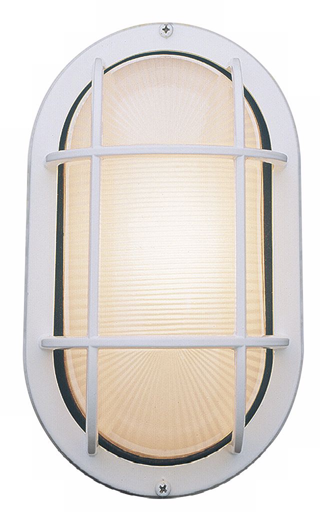 Bulkhead 11" High Satin Steel Oval Outdoor Wall Light