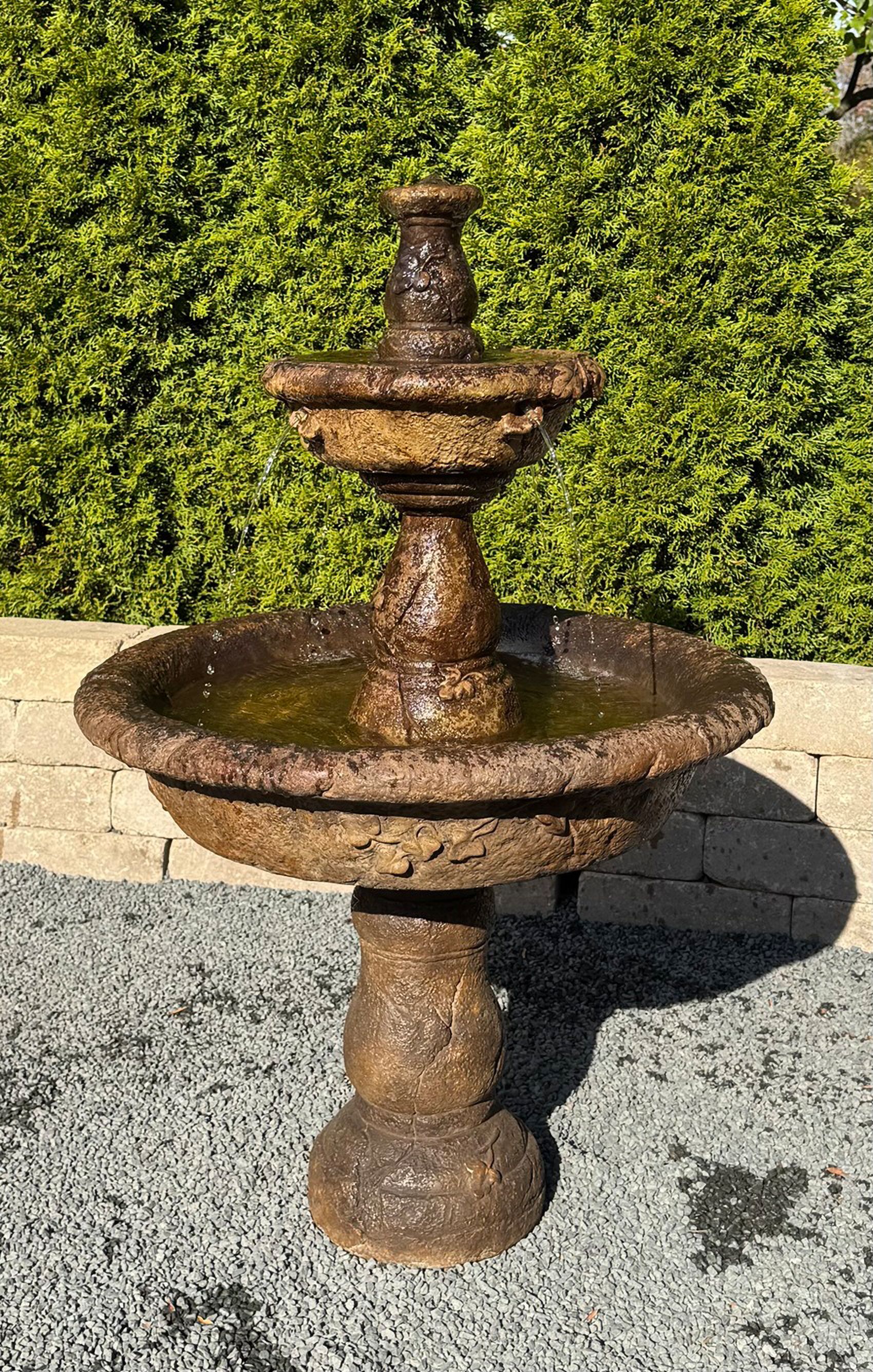 Henri Studio 42" High Small Tazza Tier Garden Fountain