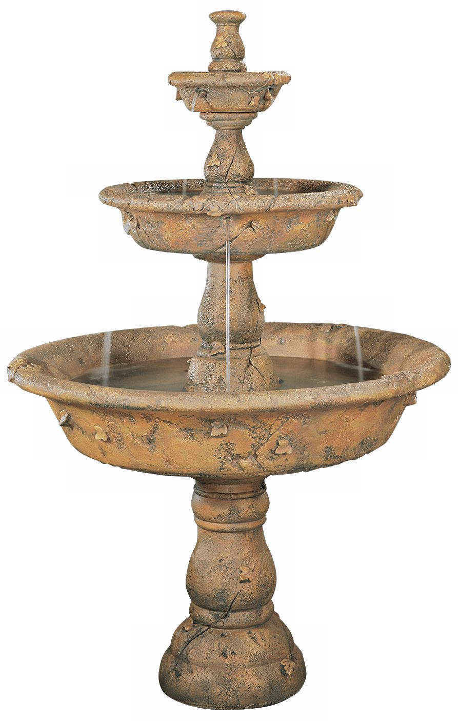 Henri Studio 71" High Triple Tazza Tier Garden Fountain