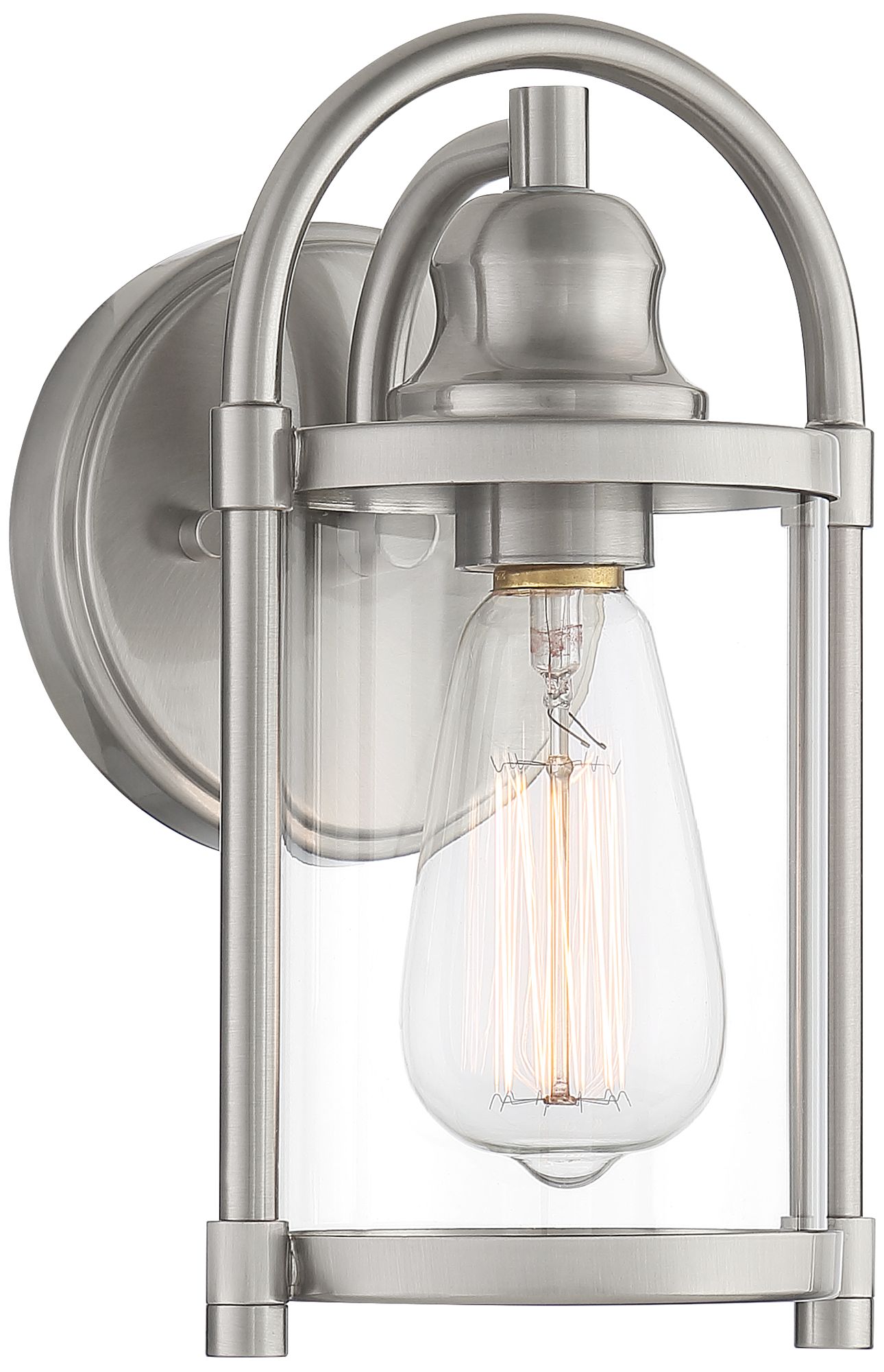 Avani 10 1/4" High Brushed Nickel Outdoor Wall Light 96C22 Lamps Plus