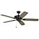 52" Colony Max Plus Aged Pewter Damp Rated Ceiling Fan