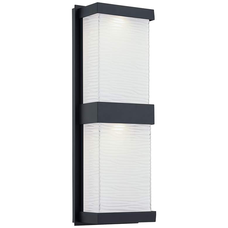Image 2 Quoizel Celine 18" High Matte Black LED Outdoor Wall Light