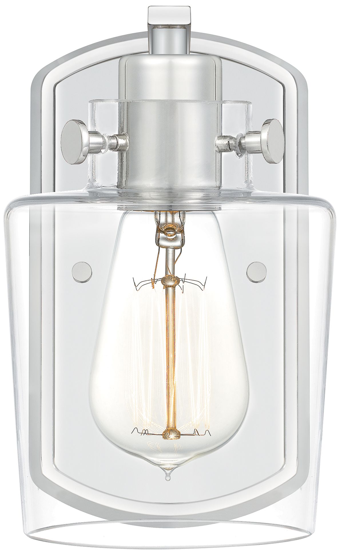 Quoizel Ledger 8" High Polished Nickel Wall Sconce