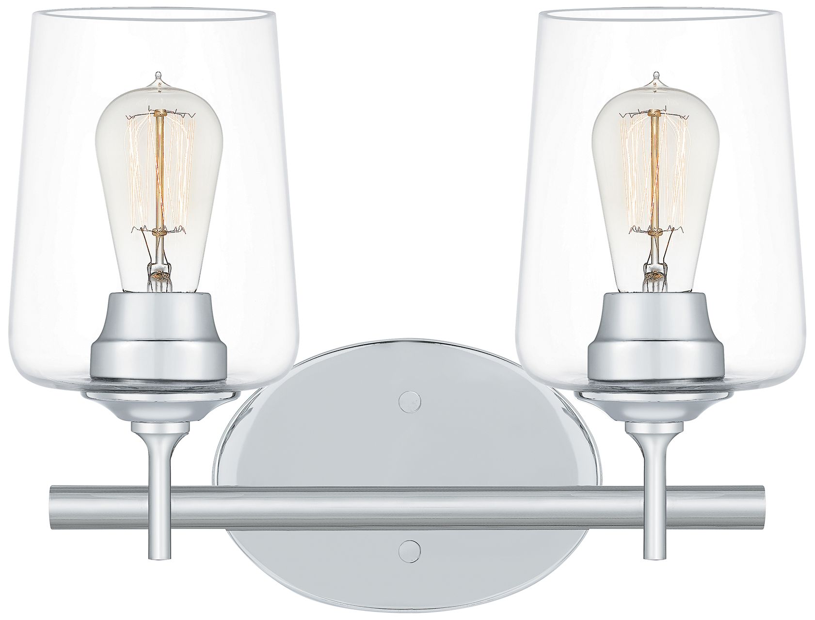 Quoizel Miller 13 1/2"H Polished Chrome 2-Light Wall Sconce