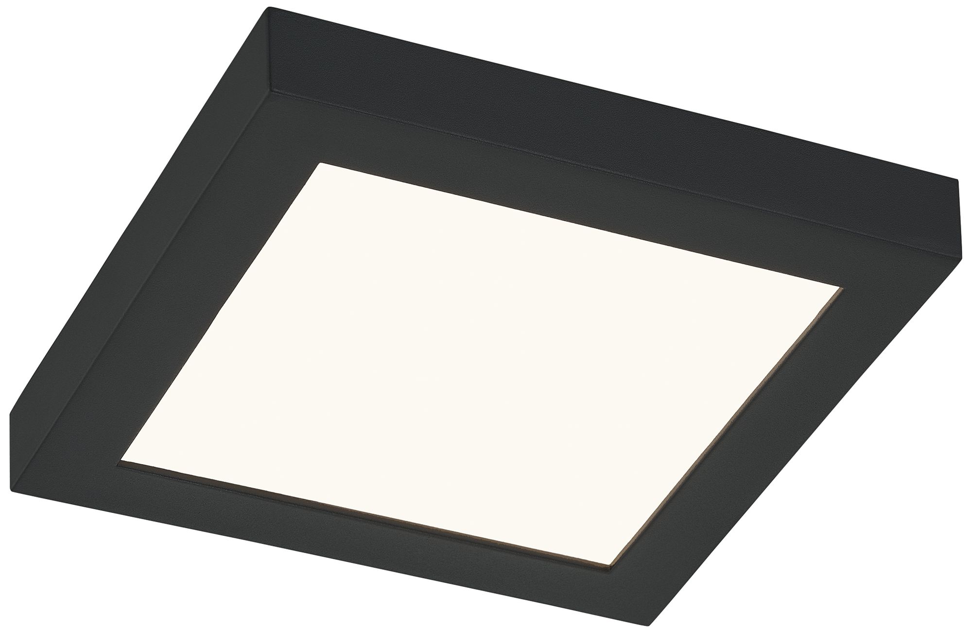Quoizel Outskirts 7 1/2" Wide Earth Black LED Ceiling Light