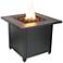Stamped Tile Mantel 30" Wide LP Gas Fire Pit Table