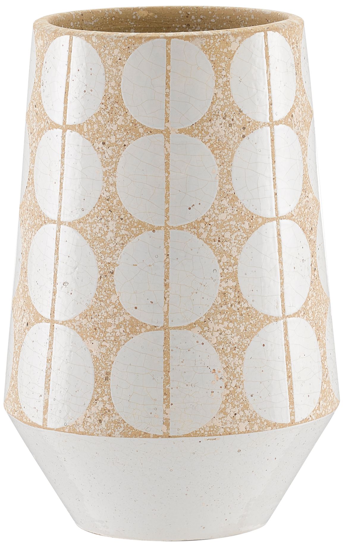 Happy 60 10 3/4" High Speckled Antique Khaki Decorative Vase