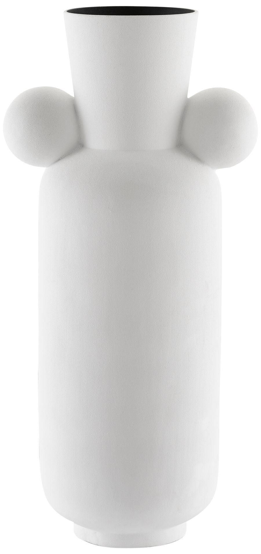 Happy 40 24" High White Ceramic Tall Decorative Vase