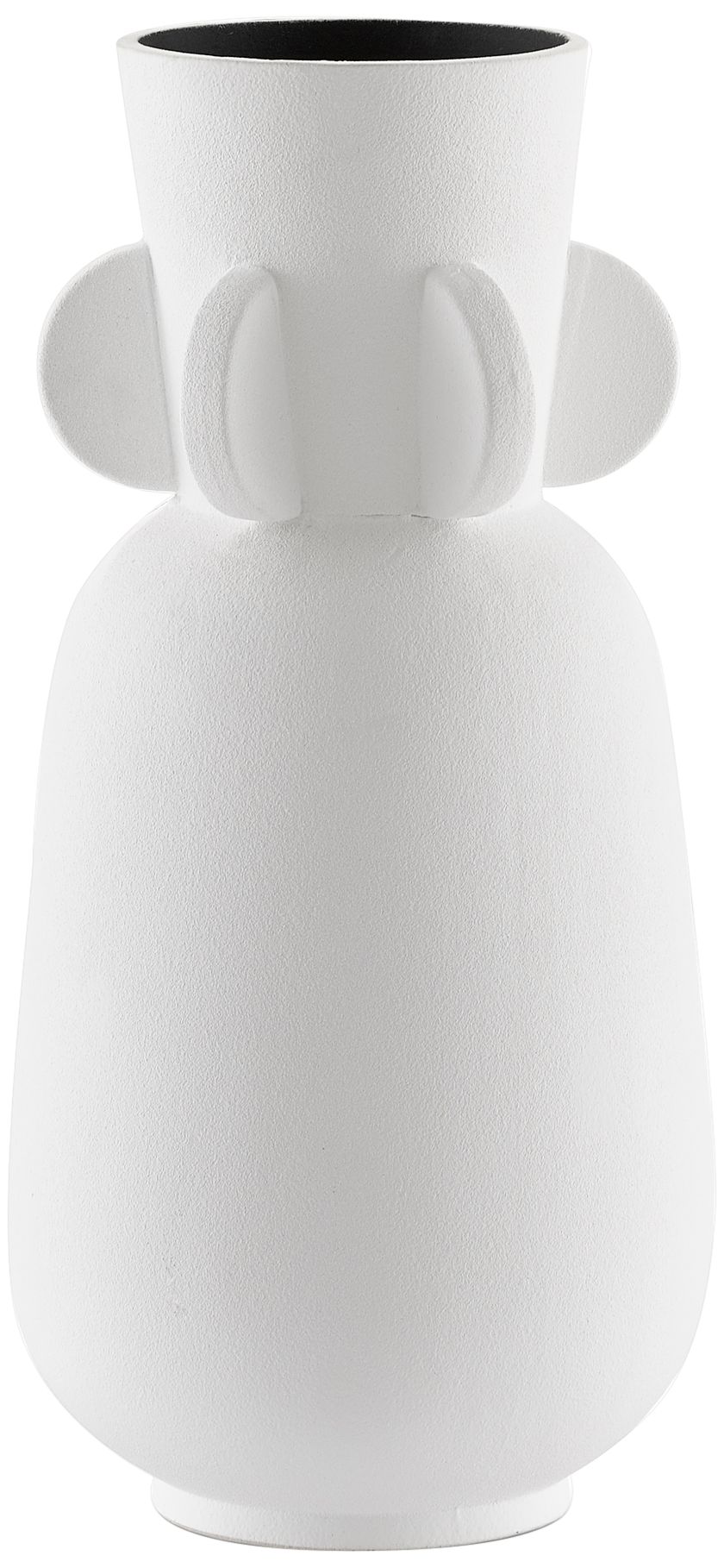 Happy 40 13 1/4" High White Ceramic Wings Decorative Vase