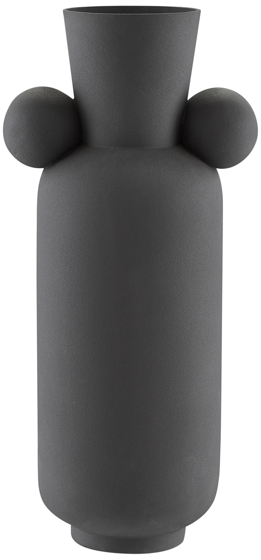 Happy 40 24 1/4" High Black Ceramic Tall Decorative Vase