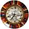 Eangee Multi-Color Capiz Shell Face 13" Round Wall Clock