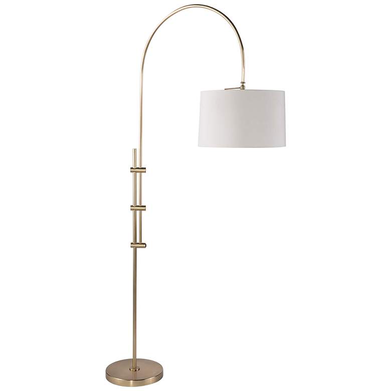 Regina Andrew Design Eclipse Natural Brass Arc Floor Lamp