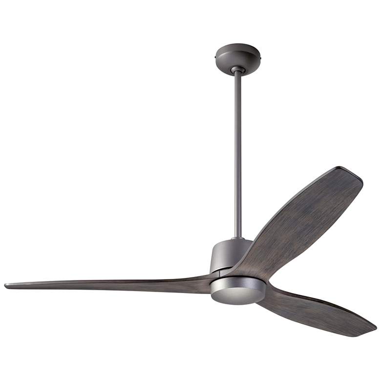 Image 2 54" Modern Fan Arbor DC Graphite Graywash Damp Ceiling Fan with Remote