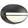 Clifton 5 1/4" High Black Oval LED Outdoor Wall Light