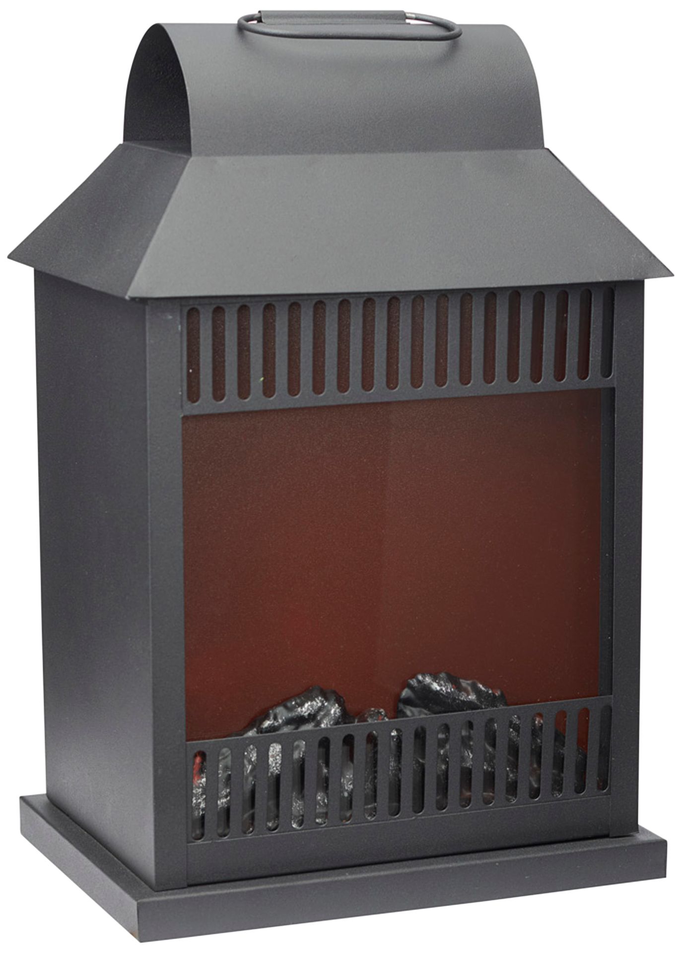 Classic Fireplace Black LED Outdoor Lantern Light 96X61 Lamps Plus