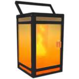 Kiva 7 3/4&quot;H Black LED Solar Portable Outdoor Lantern