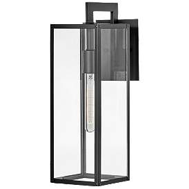 Max 18 1/2&quot;H Black Outdoor Wall Light by Hinkley Lighting