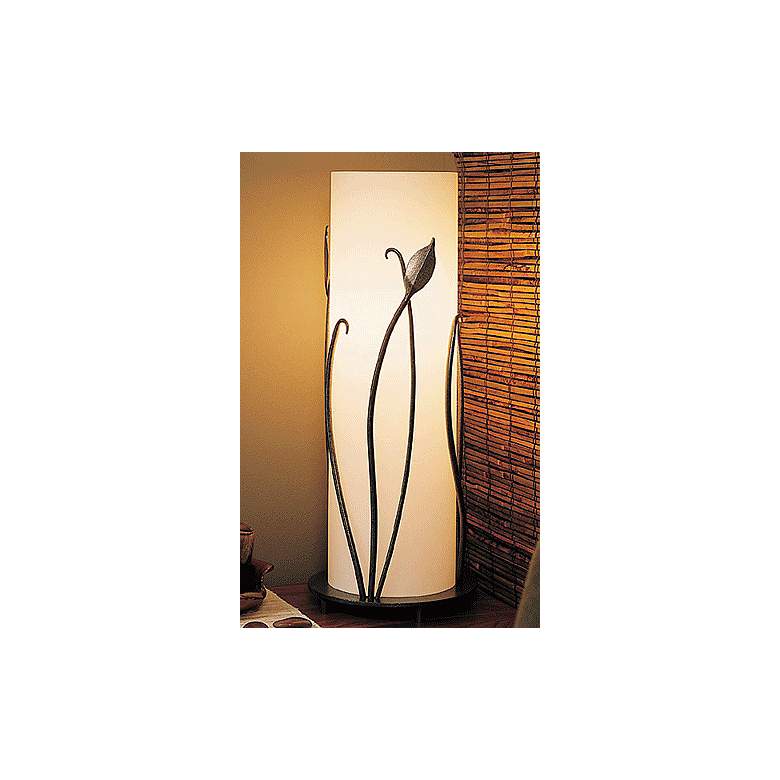 Image 1 Hubbardton Forge Glass 18"H Accent Table Lamp w/Leaves