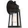 Westvale 13 1/4" High Sand Black and Seedy Glass Outdoor Wall Light