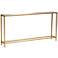 Baxton Studio Alessa 59 3/4" Wide Brushed Gold Console Table