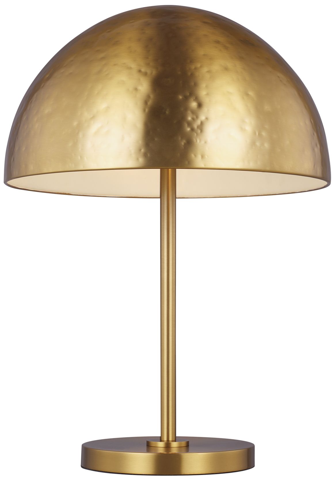 Whare Burnished Brass Mushroom Dome LED Table Lamp 97D96 Lamps Plus
