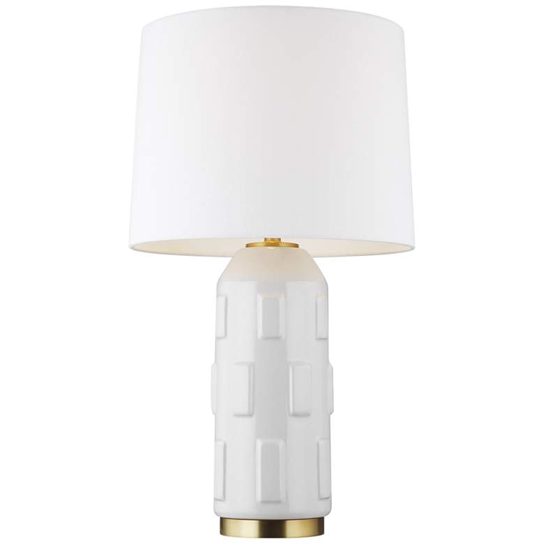 Arctic White Ceramic Modern LED Table Lamp by Chapman &amp; Meyrs
