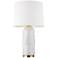 Arctic White Ceramic Modern LED Table Lamp by Chapman & Meyrs