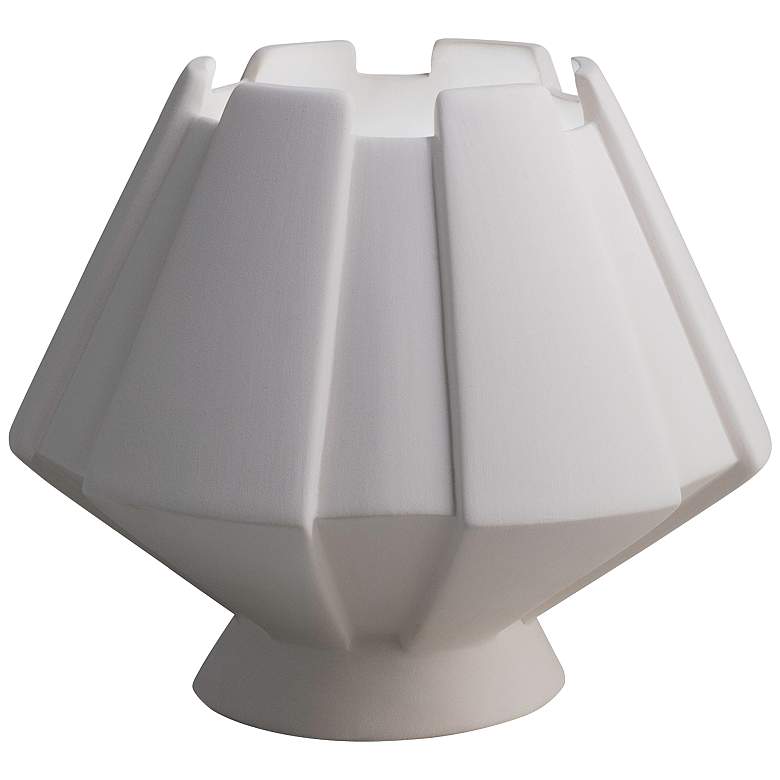 Image 1 Meta 7" High Bisque Ceramic Portable LED Accent Table Lamp