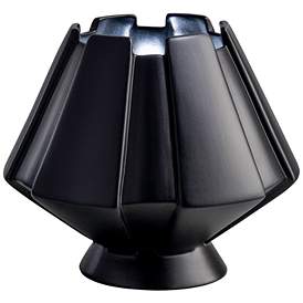 Meta 7&quot;H Carbon Matte Black Portable LED Accent Table Lamp