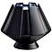 Meta 7" High Carbon Matte Black Ceramic Portable LED Accent Table Lamp