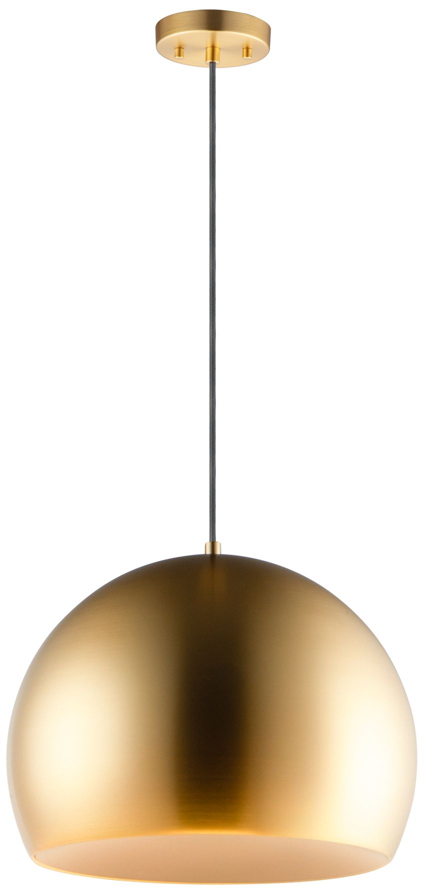 ET2 Palla 19 3/4" Wide Satin Brass Dome LED Pendant Light