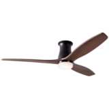 54&quot; Modern Fan Arbor DC Bronze - Mahogany LED Hugger Fan with Remote