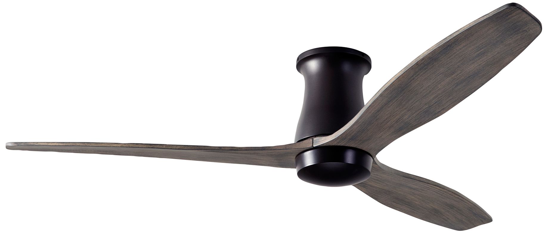54" Modern Fan Arbor DC Dark Bronze and Graywash Hugger Ceiling