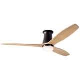 54&quot; Modern Fan Arbor Bronze Maple Damp Rated Hugger Fan with Remote