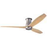 54&quot; Modern Fan Arbor Graphite Maple Damp Rated Hugger Fan with Remote