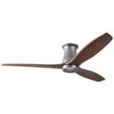 54&quot; Modern Fan Arbor Graphite Mahogany Hugger Ceiling Fan with Remote