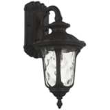 Oxford 16 1/4&quot;H Black Downward Lantern Outdoor Wall Light