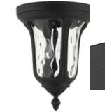 Oxford 13 3/4&quot; High Textured Black Lantern Outdoor Ceiling Light