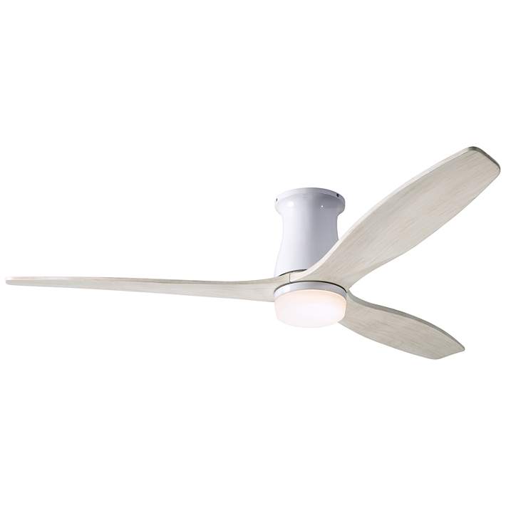 54 Modern Fan Arbor Dc Gloss White, Best Hugger Ceiling Fan Without Light