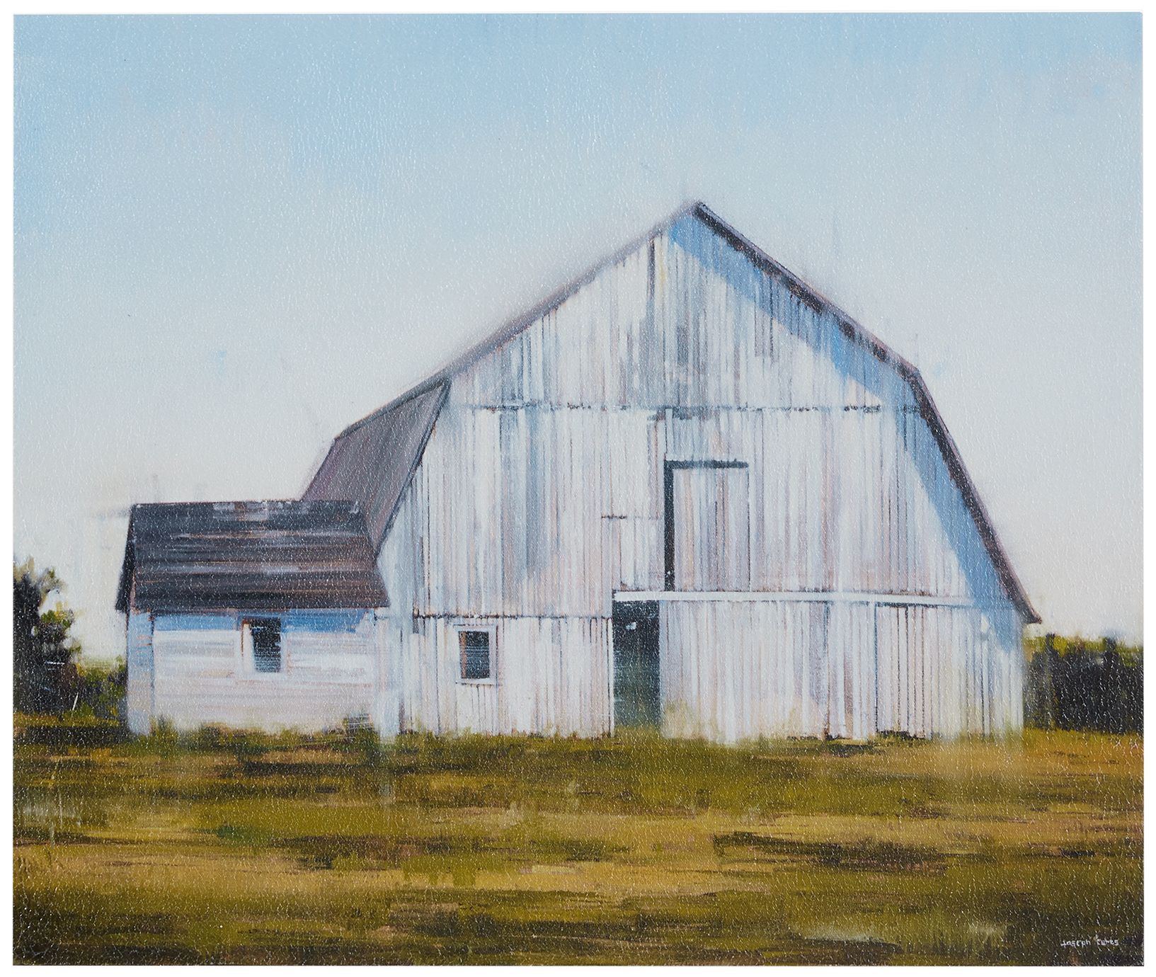 Old White Barn 24" Wide Canvas Wall Art 97K67 Lamps Plus