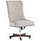 Elouise Mid-Century Gray Adjustable Swivel Desk Chair